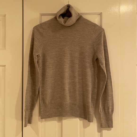 J. Crew merino turtleneck sweater in gray - Picture 2 of 6